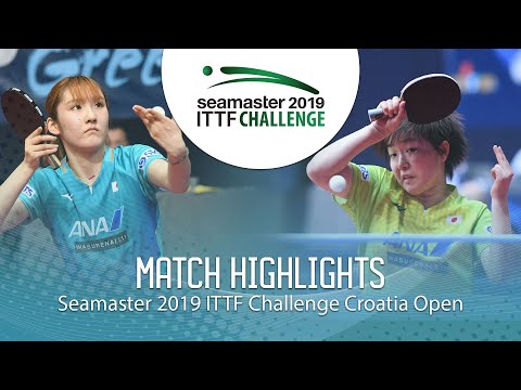 Kato Miyu vs Saki Shibata | 2019 ITTF Challenge Croatia Open (1/4)