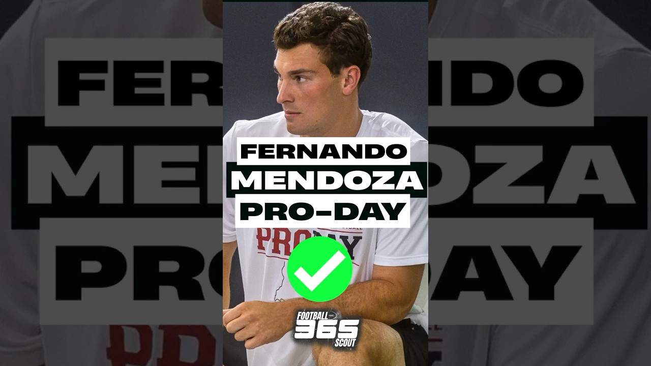 Fernando Mendoza Looked Like QB1 at Indiana’s Pro Day #shorts #foryou