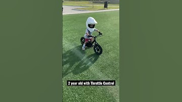 2 year with throttle control?!? #throttle #2yearsold #stacyc