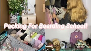 PACK WITH ME FOR BOARDING SCHOOL VLOG! // moving to school