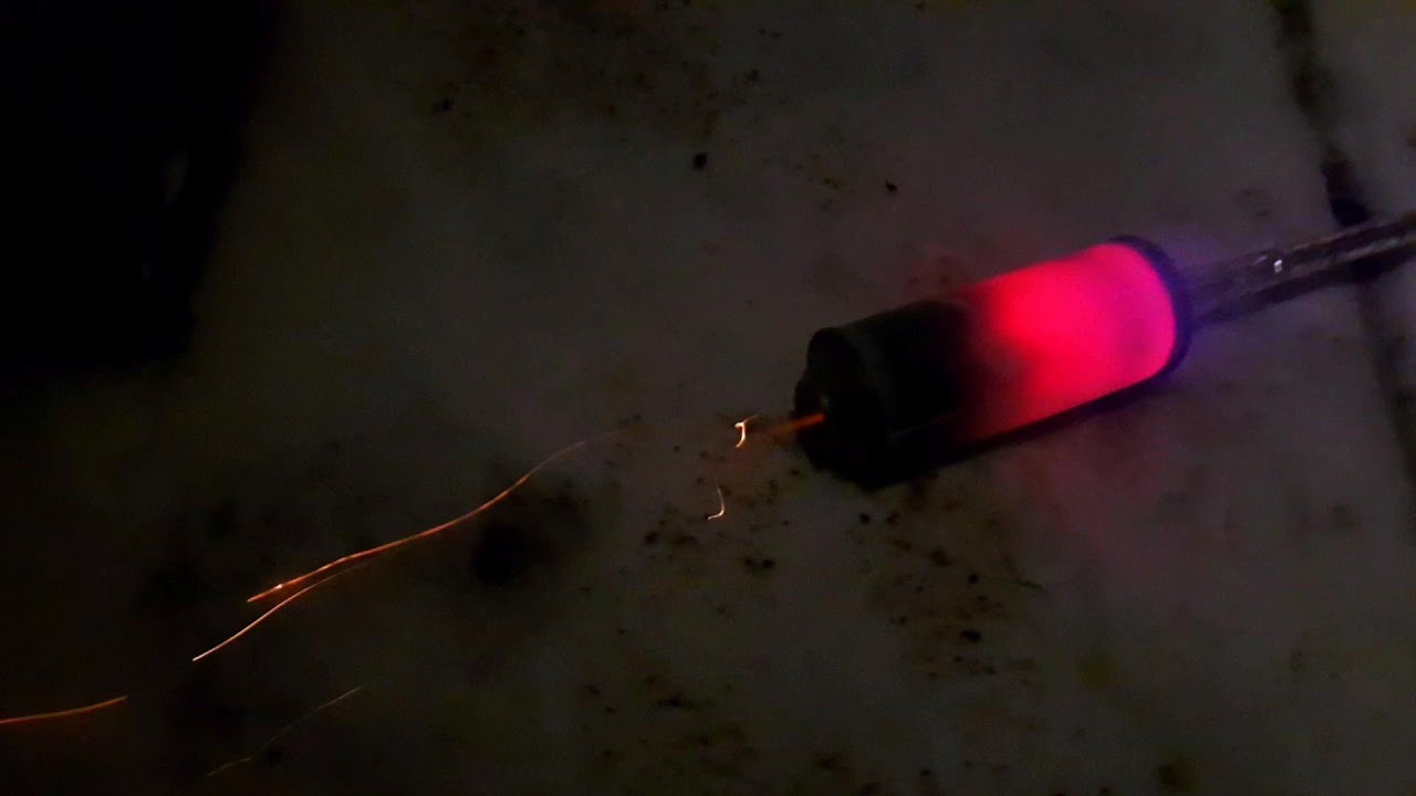Glowing 1000+ Degree Linear Pulse Jet Shoots SPARKS! - YouTube