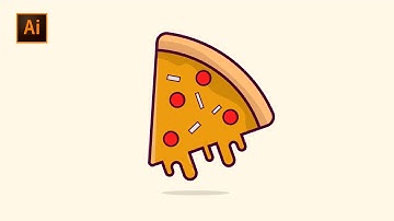 How to Create Vector Pizza | Illustrator Tutorial