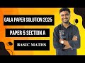 Class 10 Gala 2025 Basic Maths Paper 5 Section A Solution | GSEB | Class 10th | Nilesh Rabari
