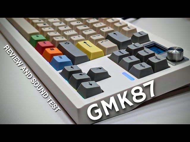 GMK87 Mechanical Keyboard Review + Sound Test with Leobog Graywood