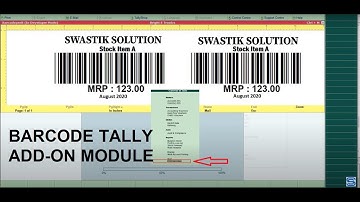 How to Print Barcode in Tally - Tally Add-on Module