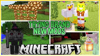 Trying Out Brand New Mods In Minecraft