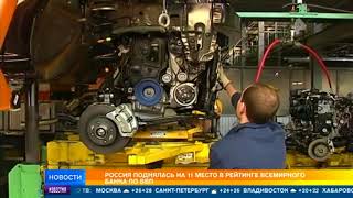 Россия поднялась на 11 место в рейтинге всемирного банка по ВВП