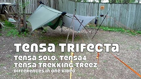 Tensa Hammock Stands..Tensa Solo, Tensa Trekking Trees & Tensa 4 differences in one video