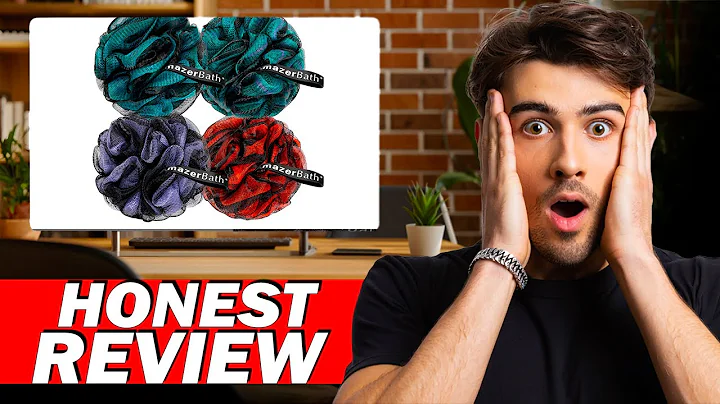 AmazerBath Charcoal Loofah Sponge Set Review – Honest Shower Loofah Body Scrubber Test