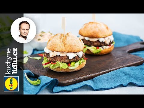 Video: Velký Hamburger S Mletým Kuřetem