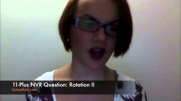 Codes, 3D Objects and Rotation (VIII) | 11-Plus Non Verbal Reasoning Exam Question