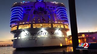 Worlds Largest Cruise Ship Departs Port Canaveral