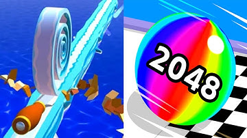 Spiral Roll VS Ball Run 2048 Android iOS Gameplay (Level 11-20)