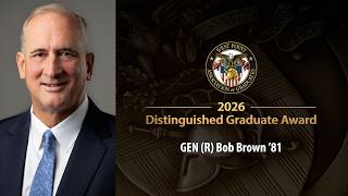 2026 DGA Recipient GEN (R) Bob Brown ’81