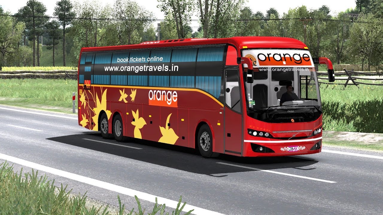🔴 Orange Travels Celeste Bus Driving Orange Travels Sleeper Mod for