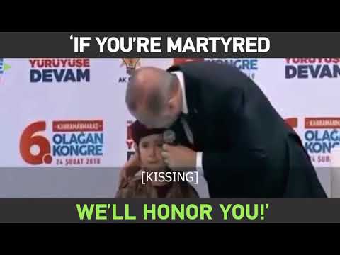 ‘If you’re martyred, we’ll honor you!’ – Erdogan & sobbing girl having awkward moment