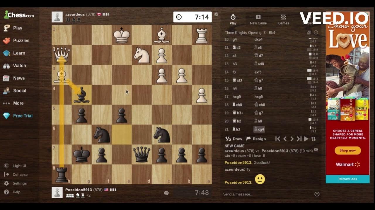 First Chess Game Recorded! YouTube