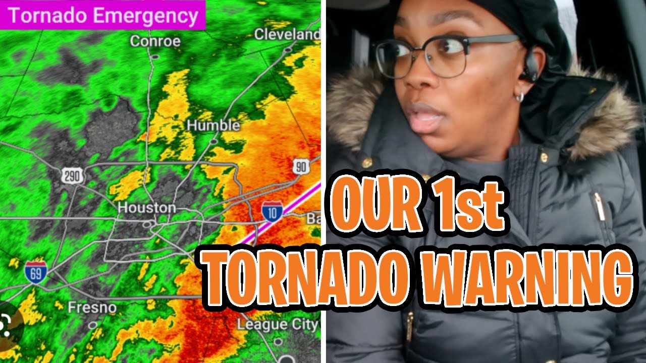OUR FIRST TORNADO WARNING IN TEXAS - YouTube