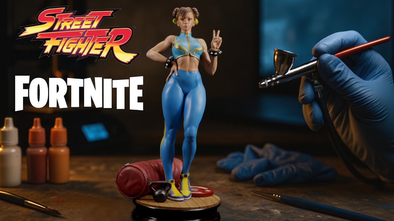 I 3D Printed Chun Li from Street Fighter and Fortnite - YouTube