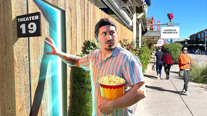 I Built a Secret Movie Theater in Public