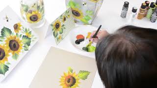 Learn to Paint - One Stroke Sunflower Part 2 | Donna Dewberry 2018