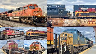 Railfanning San Bernardino Depot FT KCS, CSX, NS, BNSF, UP, Amtrak, & Metrolink 2/26/2023