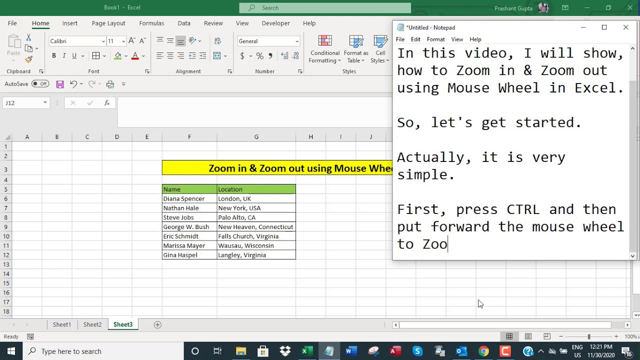 C Chart Zoom Mouse Wheel