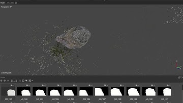 Dense cloud from adjusted masked pictures