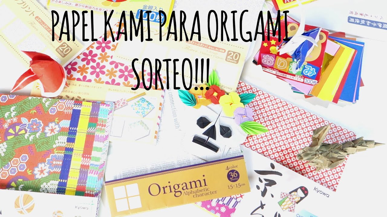 Papel Japonés Para Origami Papel Kami y Sorteo! YouTube