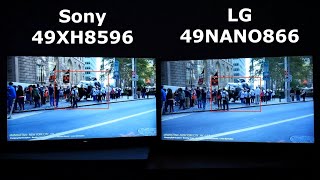 Телевизор LG 49NANO866NA - полный обзор   сравнение с SONY 49XH8596