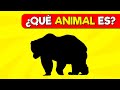 Adivina el Animal Correcto 🐫🦜🐢 Test de siluetas de Animales 🤓