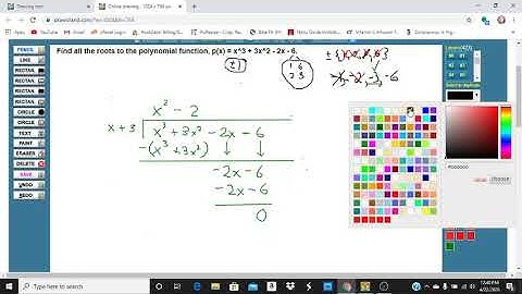 Finding all the roots of a cubic polynomial, example 3, part 2