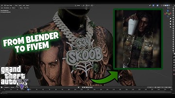 Making A VVS Diamond Chain Set In GTA 5 RP (FiveM) | Blender GTA 3D Modeling
