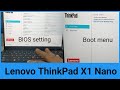 BIOS/Boot Menu setting on Lenovo Thinkpad X1Nano full explanation in bangla