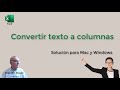 Convertir texto a columnas en Excel