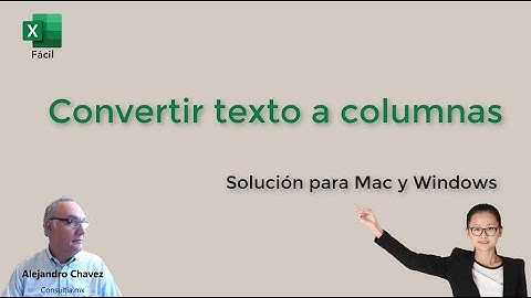 Convertir texto a columnas en Excel