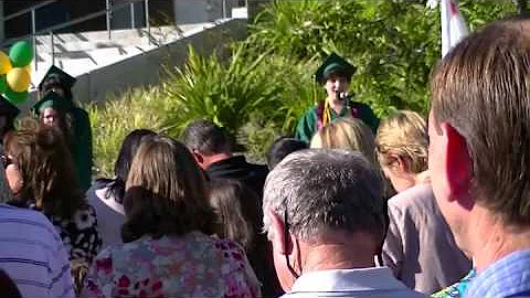 Denise McMillan on June 10, 2013 - National Anthem