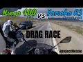 Ninja 400 vs. Yamaha R3 DRAG RACE Pt.1 Comparison Review | #projectMotoko