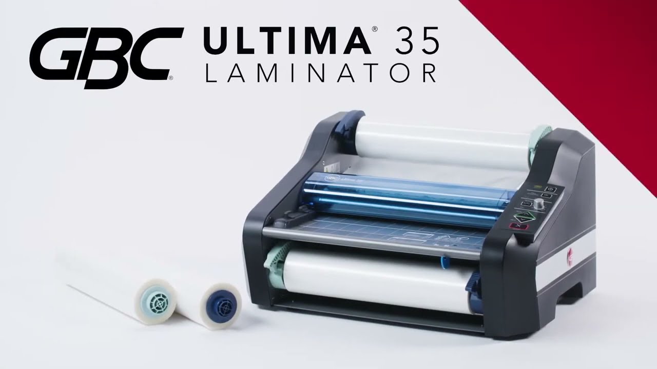 GBC Ultima 35 EZLoad Thermal Roll Laminator - YouTube