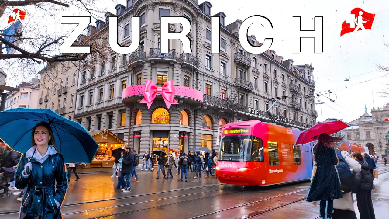 Zurich Walking Tour: Discovering Beauty in the Rain and Under Clouds 🇨🇭
