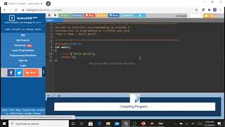C,Python and Java Programming Tutorials(Day 1 - Hello World)