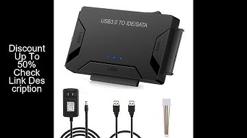 SATA/IDE to USB 3.0 Adapter Hard Drive Adapter Cable Converter for 2.5/3.5 Inch SATA and IDE HDD Sup