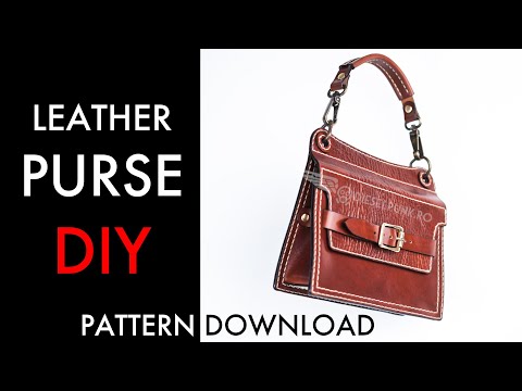 Leather Purse DIY - Pattern Download and Video Tutorial