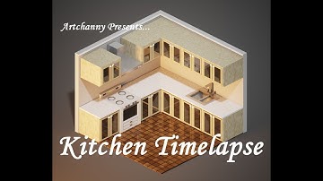 MagicaVoxel: Kitchen Tutorial Timelapse