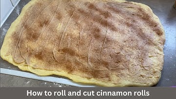 How to roll cinnamon rolls easy : How do you cut cinnamon rolls without squishing them