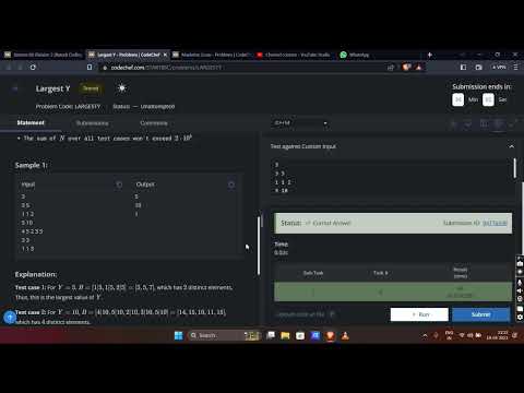 || LARGEST Y PROBLEM || CODECHEF CONTEST SOLUTION || STARTER 86 ||
