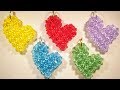 Colgante Corazón Swarovski Beaded Heart Pendant Tutorial