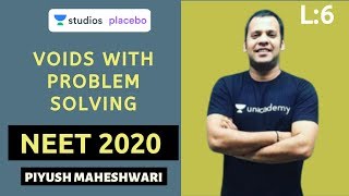 L6: Voids with Problem Solving | Solid State | Target NEET 2020 | Piyush Maheshwari (PMS) Profile