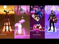 Siren Head vs  House Head vs Sonic exe vs  Captain America   EDM RUSH Tiles hop