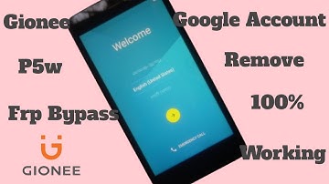 Gionee P5w Google Account Bypass || Frp unlock